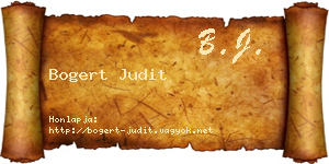 Bogert Judit névjegykártya